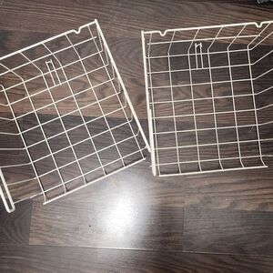 Set of Two Wire Under Shelf Storage Baskets